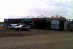 Repair shed in the Big Tent parking lot