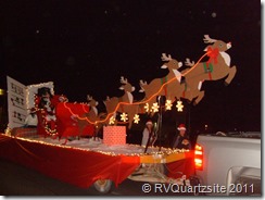 Santa's sleigh in Blythe